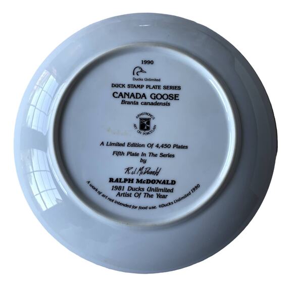 5th Plate In The Series, Ralph McDonald 1981 Ducks Unlimited Artist Of The Year - Picture 2 of 4